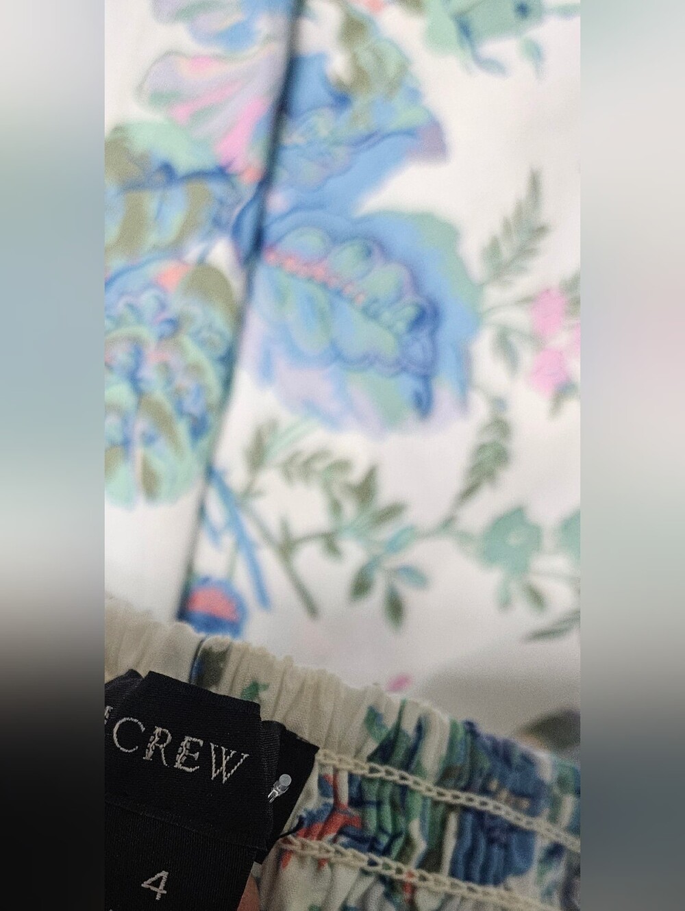 J.Crew English Garden Floral Print Button Front Midi Cottagecore Dress size 4 - Picture 7 of 8